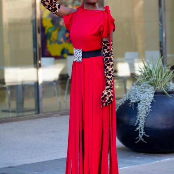 FRINGE MAXI SKIRT - Picture 2 of 5